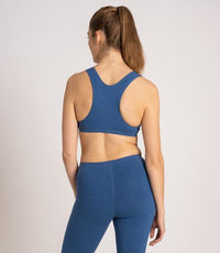 Blue Moon Upcycling Sports Bra – Racerback, medium support, vintage look — Ansicht 4
