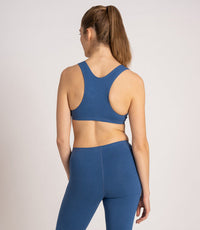 Blue Moon Upcycling Sportsbra – Racerback, mittlerer Halt, Vintage Look — Ansicht 4