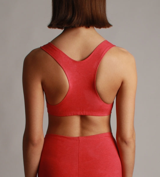 Dawn Upcycling Sportsbra Racerback Baumwolle Vintage-Optik — Ansicht 3