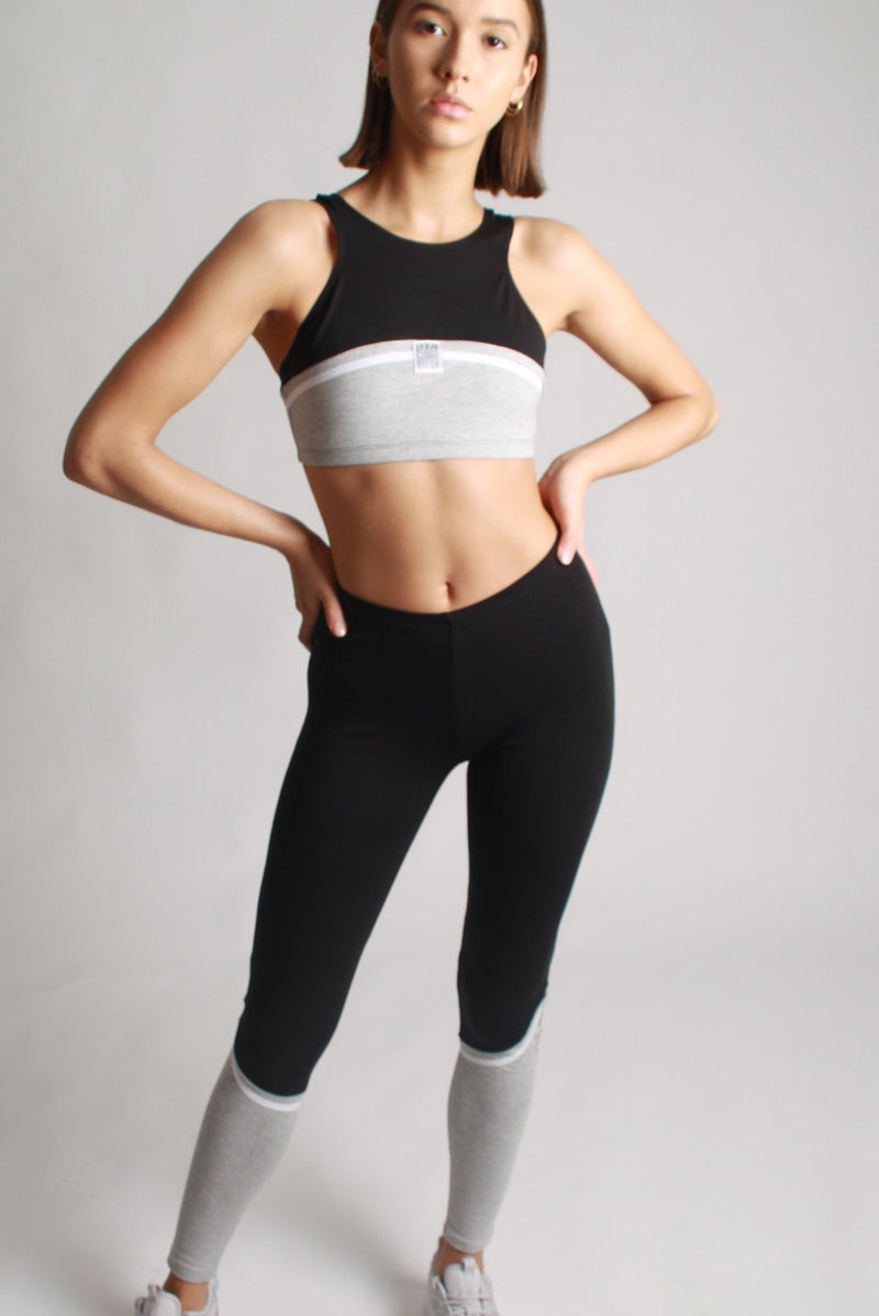 Midnight Upcycling Tight – Blickdichtes Baumwollgemisch, hoher Bund — BODY Guard Activewear