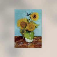 Vase with Three Sunflowers Blue by Van Gogh – Art Print — Ansicht 2