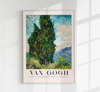 Cypresses – Art Poster by Van Gogh | Fine Art Print | Expressive Landscape — Ansicht 1