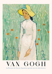 Girl in White Art Poster by Van Gogh – Fine Art Print UV-Resistant Canvas Edition — Ansicht 4