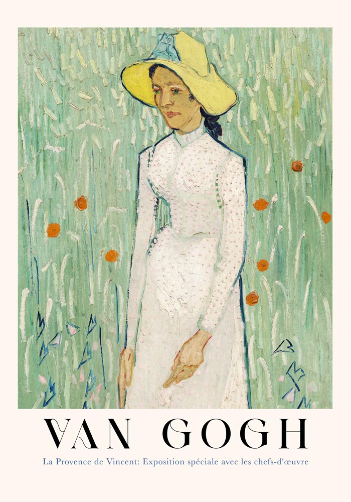 Girl in White Art Poster by Van Gogh – Fine Art Print UV-Resistant Canvas Edition — Ansicht 4