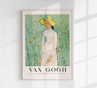 Girl in White Art Poster by Van Gogh – Fine Art Print | UV-Resistant | Canvas Edition