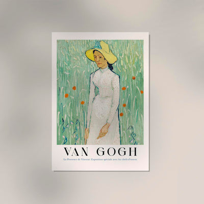 Girl in White Art Poster by Van Gogh – Fine Art Print UV-Resistant Canvas Edition