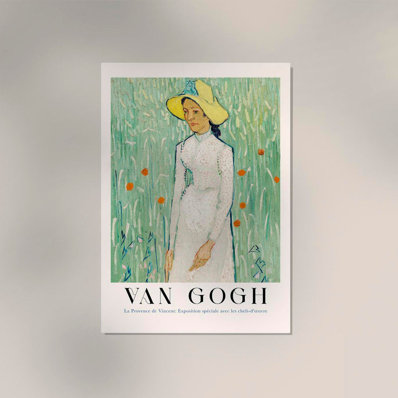 Girl in White Art Poster by Van Gogh – Fine Art Print UV-Resistant Canvas Edition — Ansicht 3