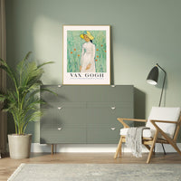 Girl in White Art Poster by Van Gogh – Fine Art Print UV-Resistant Canvas Edition — Ansicht 2