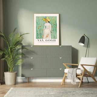 Girl in White Art Poster by Van Gogh – Fine Art Print | UV-Resistant | Canvas Edition