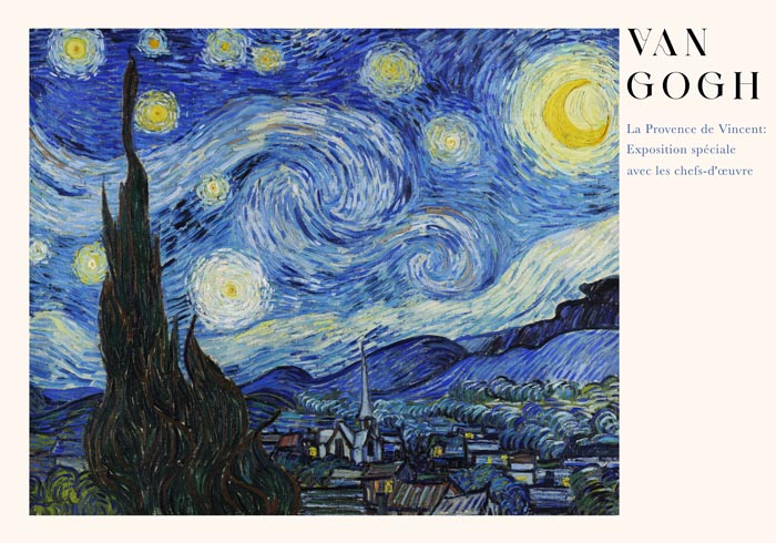 Starry Night Art Poster – Fine Art Print Van Gogh, UV-beständig, Atelierdruck — Ansicht 3