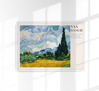 Van Gogh Wheat Field Art Poster – Fine Art Print Landschaftsmalerei — Ansicht 1