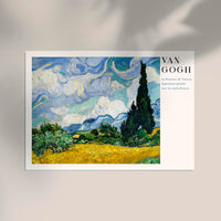 Van Gogh Wheat Field Art Poster – Fine Art Print Landschaftsmalerei — Ansicht 3