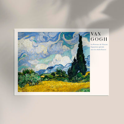 Van Gogh Wheat Field Art Poster – Fine Art Print Landschaftsmalerei