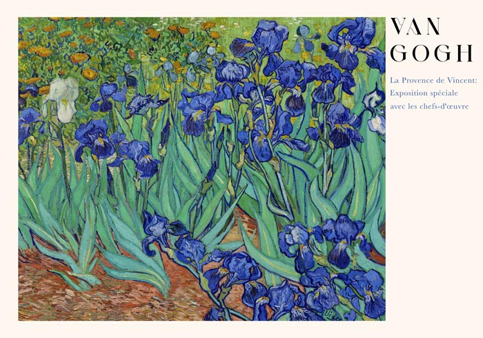 Irises by Van Gogh – Fine Art Poster UV-beständig Atelierdruck Berlin — Ansicht 3