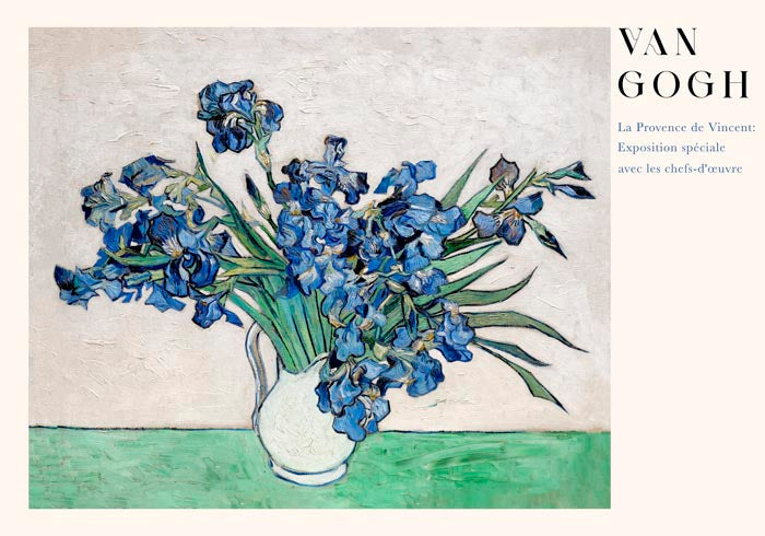 Van Goghs Irises Vases Fine Art Poster – UV-beständig, Atelierdruck Berlin — Ansicht 3