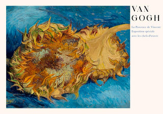 Sunflower in Blue Exhibition Art Poster by Van Gogh – Fine Art Print | UV-resistent | Made in Berlin