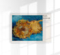Sunflower in Blue Exhibition Art Poster by Van Gogh – Fine Art Print UV-resistant