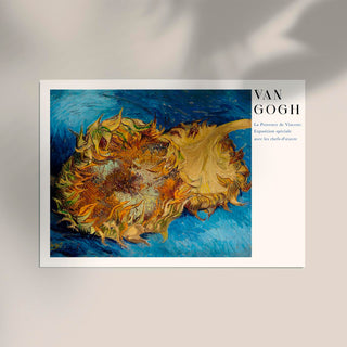 Sunflower in Blue Exhibition Art Poster by Van Gogh – Fine Art Print | UV-resistent | Made in Berlin