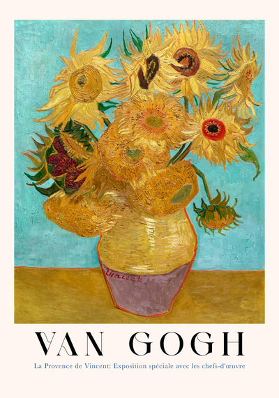 Vase with Twelve Sunflowers – Van Gogh Art Print Fine Art Paper UV-resistant