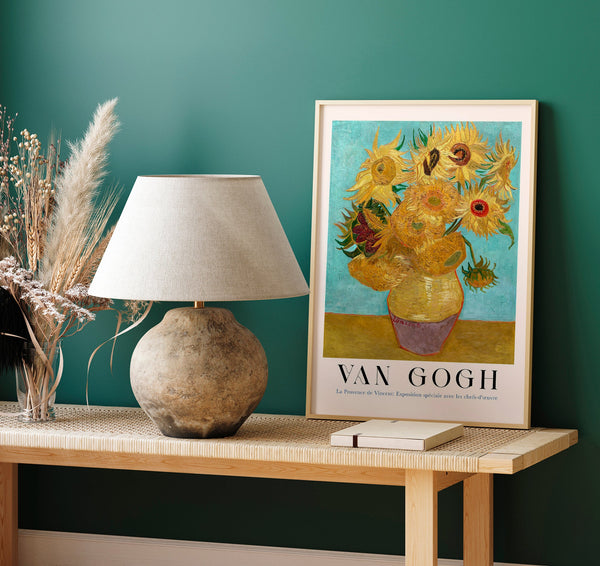 Vase with Twelve Sunflowers – Van Gogh Art Print Fine Art Paper UV-resistant