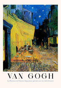 Cafe Terrace at Night – Vincent van Gogh Exhibition Poster Fine Art — Ansicht 4