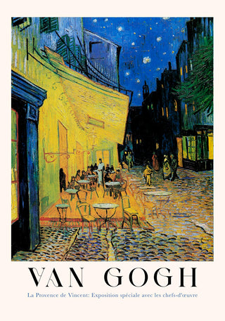 Cafe Terrace at Night – Vincent van Gogh | Ausstellungsposter | Fine Art