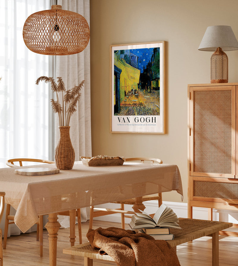 Cafe Terrace at Night – Vincent van Gogh Exhibition Poster Fine Art — Ansicht 2