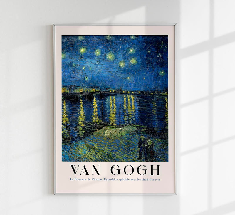 Starry Night Over the Rhone Art Poster – Fine Art Print | UV-beständig | Atelierdruck — Patroa Studio