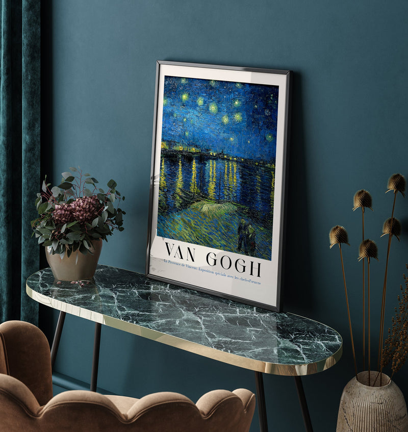 Starry Night Over the Rhone Art Poster – Fine Art Print | UV-beständig | Atelierdruck — Ansicht 2