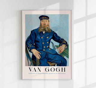 Portrait of the Postman Joseph Roulin Art Poster by Van Gogh – Fine Art Print