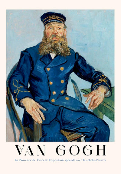 Portrait of the Postman Joseph Roulin Art Poster von Van Gogh – Fine Art Print