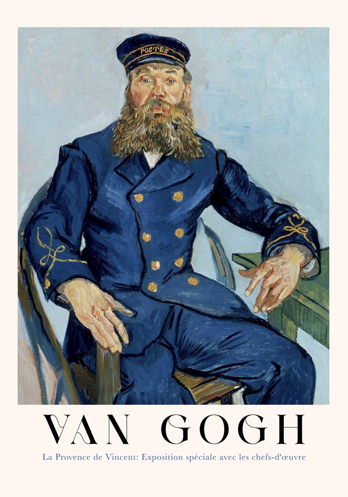 Portrait of the Postman Joseph Roulin Art Poster von Van Gogh – Fine Art Print — Ansicht 4