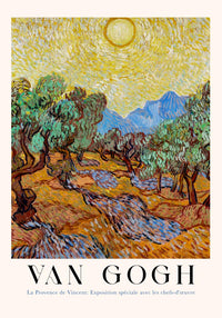 Olive Trees Exhibition Art Poster by Van Gogh – Impressionismus Fine Art Print UV-beständig — Ansicht 3
