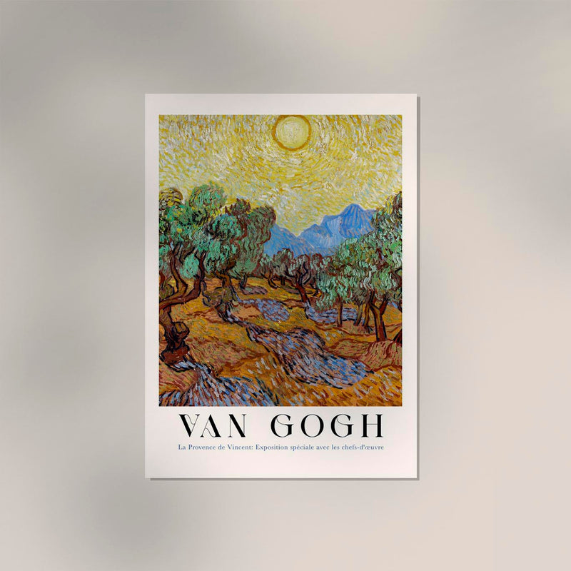 Olive Trees Exhibition Art Poster by Van Gogh – Impressionismus Fine Art Print UV-beständig — Ansicht 2