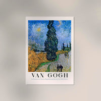 Road with Cypress and Star – Fine Art Print UV-resistent | Van Gogh Kunstposter — Ansicht 2