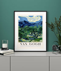 Olive Trees with the Alpilles in the Background Art Poster by Van Gogh – Fine Art Print UV-beständig — Ansicht 2