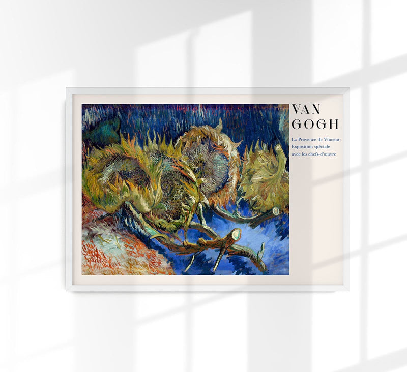 Van Gogh Verwelkte Sonnenblumen Kunstposter – Fine Art Canvas in 6 Größen — Patroa Studio