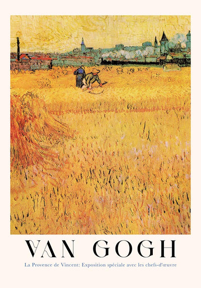 Wheat Field with View of Arles – Van Gogh Exhibition Art Poster | Fine Art Print
