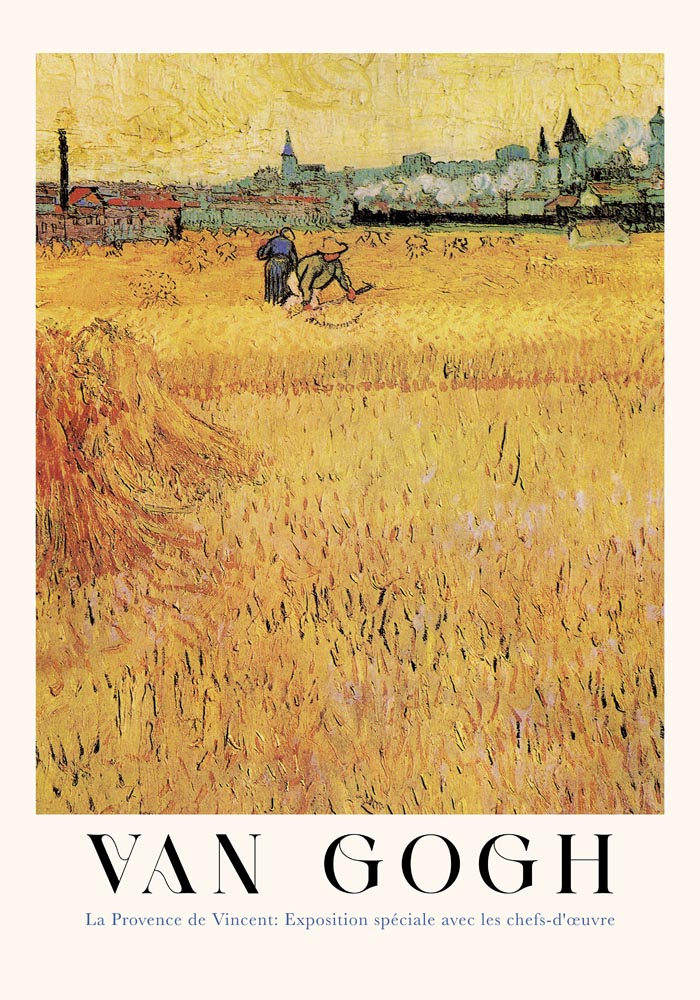 Wheat Field with View of Arles – Van Gogh Exhibition Art Poster | Fine Art Print — Ansicht 4