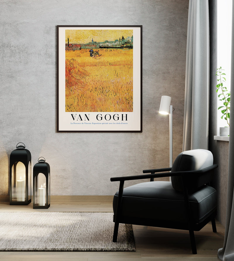 Wheat Field with View of Arles – Van Gogh Exhibition Art Poster | Fine Art Print — Ansicht 2