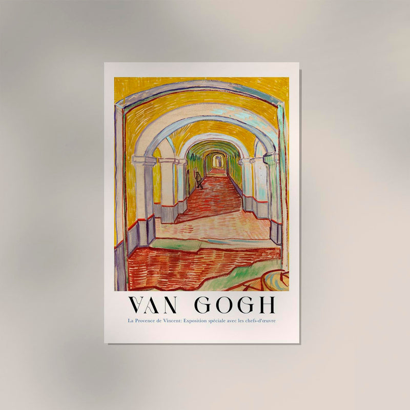 Corridor in the Asylum – Fine Art Print | Van Gogh Hommage | Expressionistisches Poster — Ansicht 3