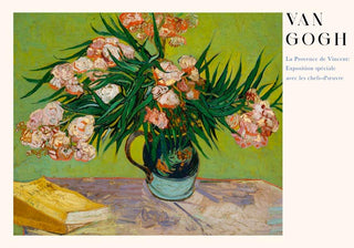 Van Gogh Oleanders Exhibition Art Poster – Öl auf Leinwand | Lebendige Farben | Ausdrucksstarkes Stillleben