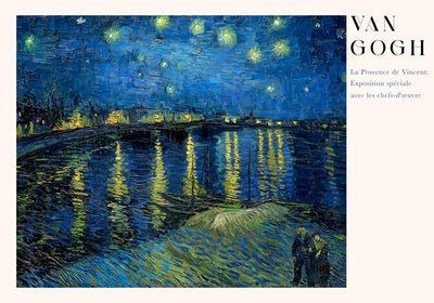 Starry Night Over the Rhone Exhibition Art Poster – Fine Art Print UV-beständig