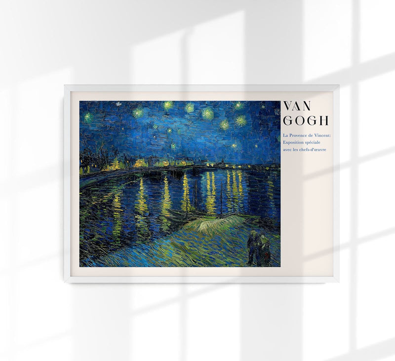 Starry Night Over the Rhone Exhibition Art Poster – Fine Art Print UV-beständig — Patroa Studio
