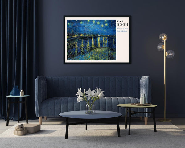 Starry Night Over the Rhone Exhibition Art Poster – Fine Art Print UV-beständig