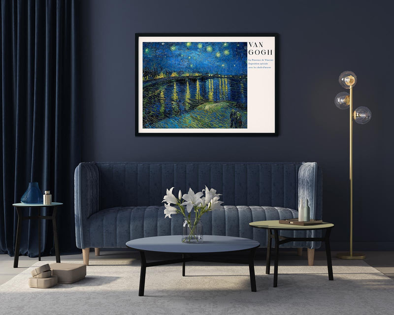 Starry Night Over the Rhone Exhibition Art Poster – Fine Art Print UV-beständig — Ansicht 2