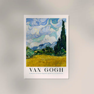 Wheat Field with Cypresses (Vertical) – Van Gogh Exhibition Art Poster | Fine Art Print | UV-beständig | Premium Galeriequalität