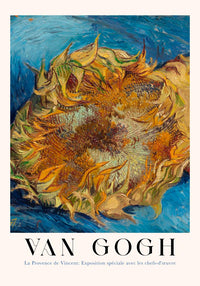 Sunflower in Blue – Exhibition Art Poster by Van Gogh | Art Print | Modern Reinterpretation — Ansicht 4