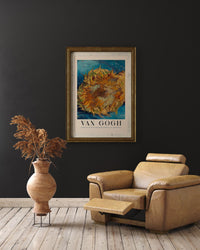Sunflower in Blue – Exhibition Art Poster by Van Gogh | Art Print | Modern Reinterpretation — Ansicht 2
