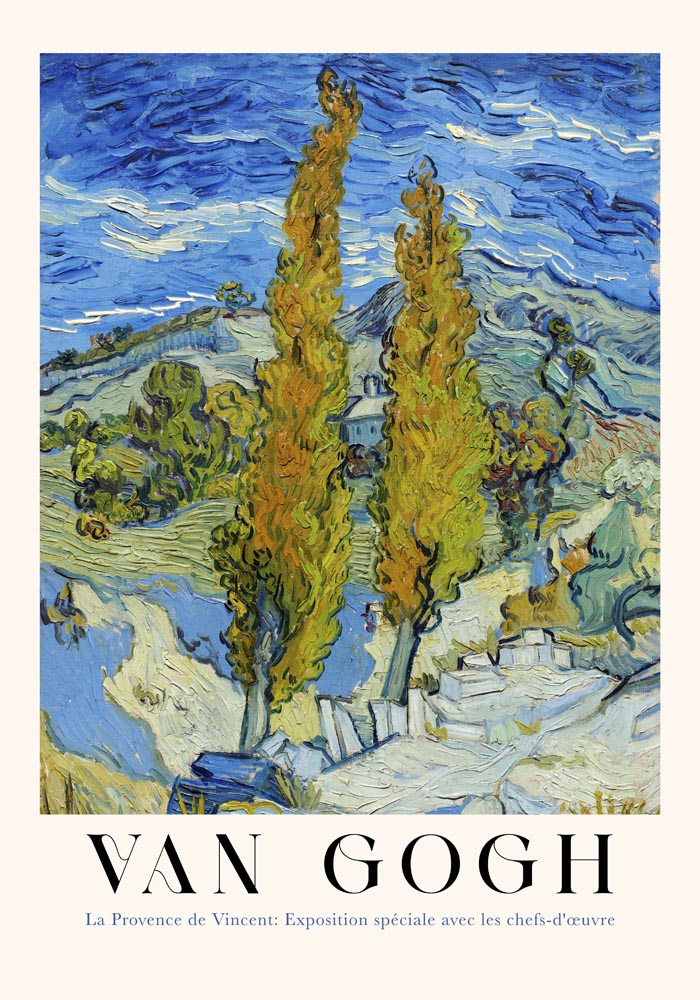The Poplars at Saint-Rémy – Van Gogh Kunstdruck | UV-beständig — Ansicht 4
